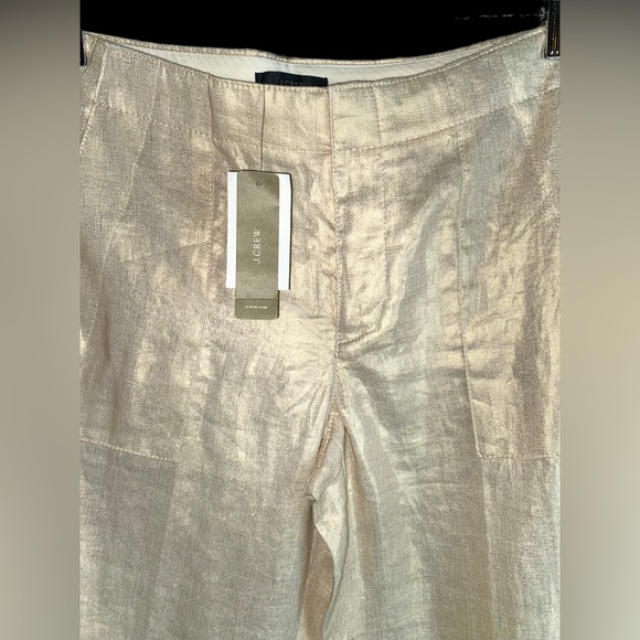 Vintage J . Crew woman metallic career pants size 2 new with tags - Picture 11 of 11